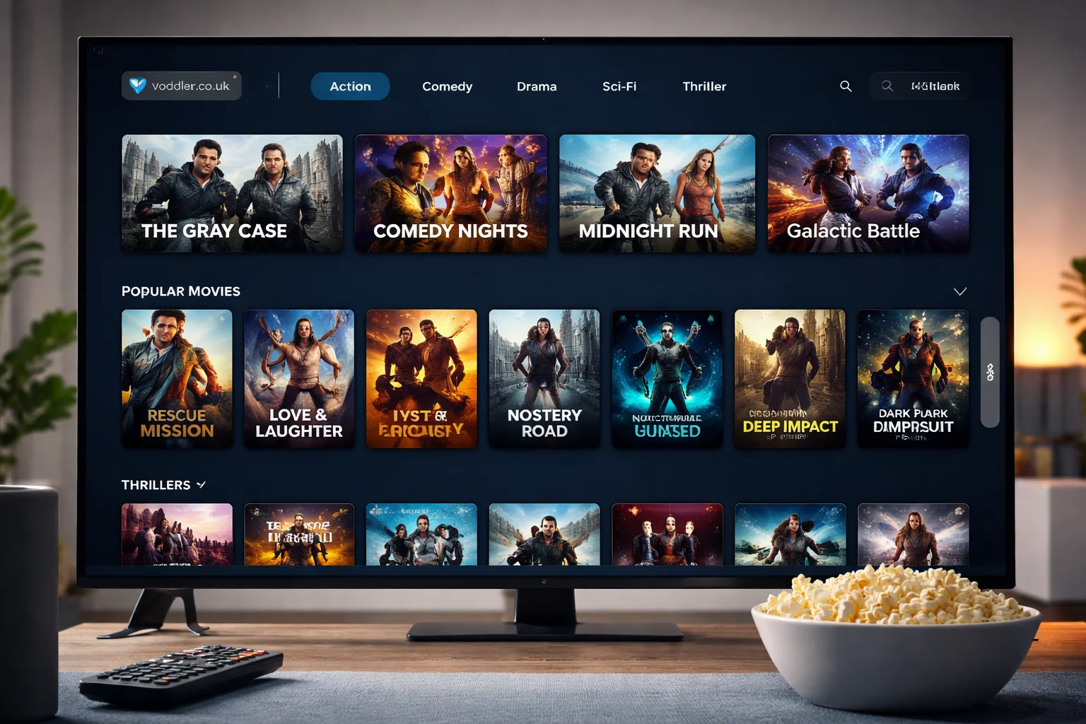 Voddler.co.uk content library